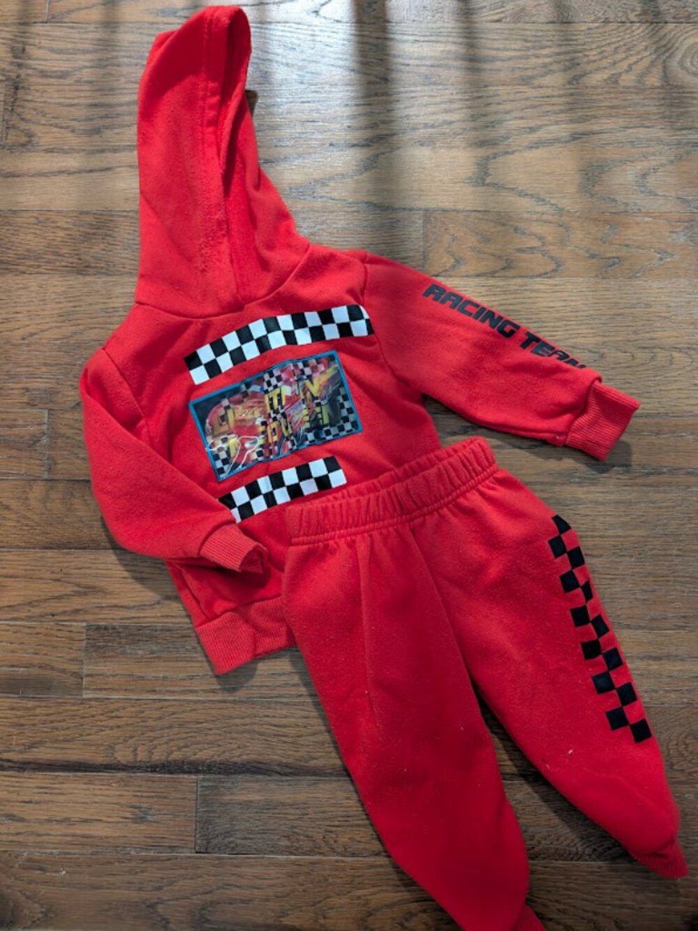 Disney Cars Lightning McQueen Hooded Sweatsuit 12M